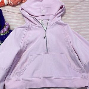 Strawberry milk half zip Lululemon scuba! Size M/L